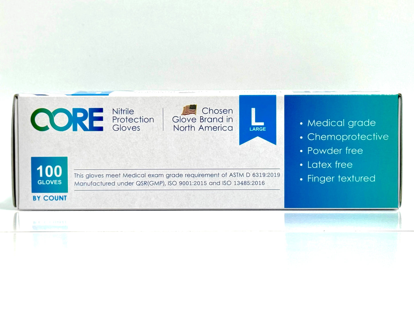 Nitrile Medical Exam Gloves - 9.5 inch cuff, Powder-Free, Latex-Free - Tested For Fentanyl, Chemo Drug and Chemicals Case - AQL 1.5 (1000 Gloves)