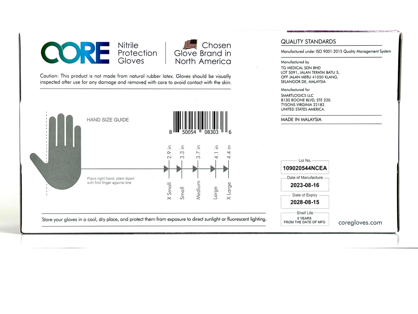 Nitrile Protection Gloves, 12 inch Long Cuff, Powder-Free, Latex-Free - Tested for Chemicals, Heavy Metals, Phthalates - Case (1000 Gloves)