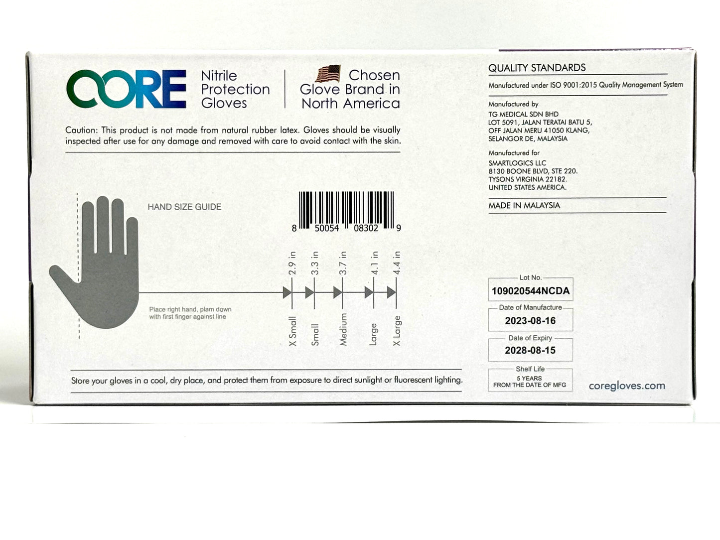 Nitrile Protection Gloves, 12 inch Long Cuff, Powder-Free, Latex-Free - Tested for Chemicals, Heavy Metals, Phthalates - Case (1000 Gloves)