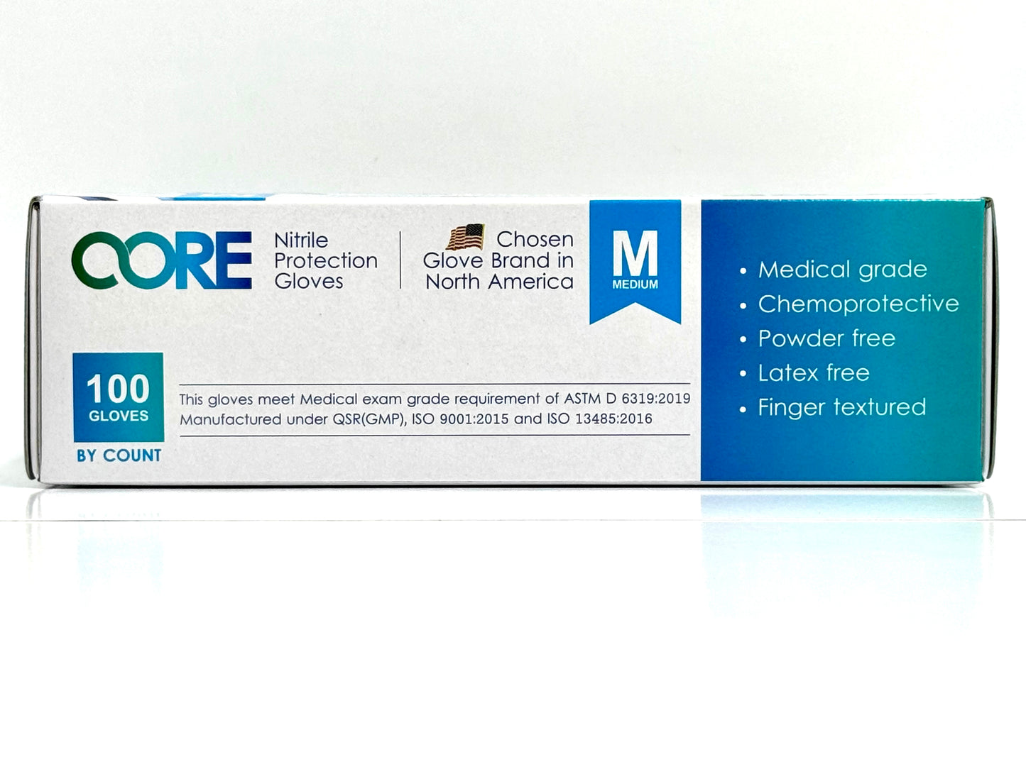 Nitrile Medical Exam Gloves - 9.5 inch cuff, Powder-Free, Latex-Free - Tested For Fentanyl, Chemo Drug and Chemicals Case - AQL 1.5 (1000 Gloves)