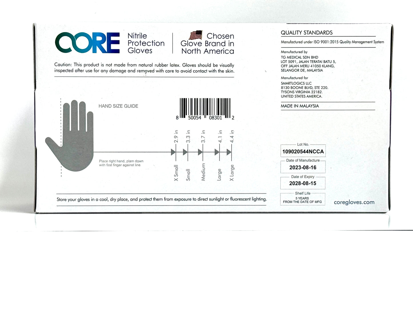 Nitrile Protection Gloves, 12 inch Long Cuff, Powder-Free, Latex-Free - Tested for Chemicals, Heavy Metals, Phthalates - Case (1000 Gloves)