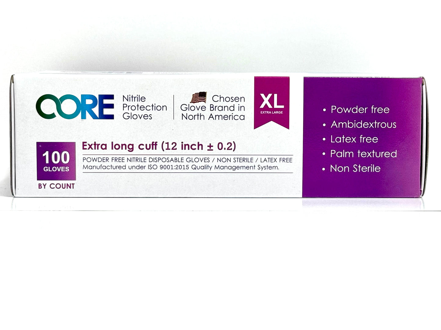Nitrile Protection Gloves, 12 inch Long Cuff, Powder-Free, Latex-Free - Tested for Chemicals, Heavy Metals, Phthalates - Case (1000 Gloves)