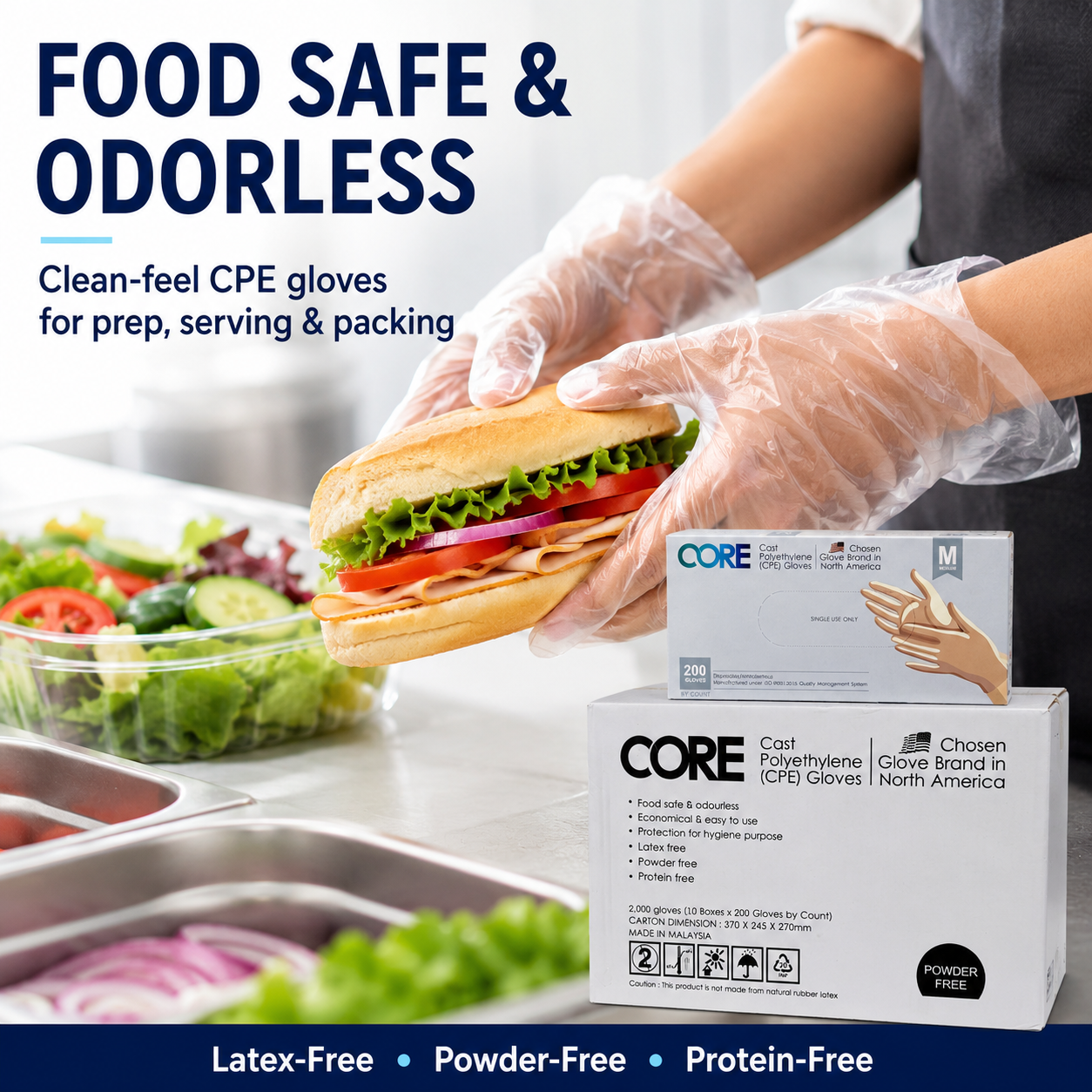 Core CPE Disposable Gloves: Practical Protection for Fast-Changing Tasks