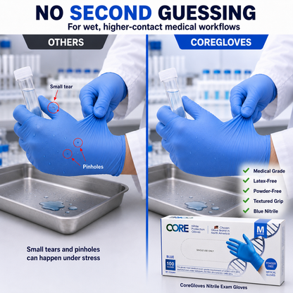 Standard 4 MIL - Nitrile Medical Exam Gloves Chemo rated Fentanyl tested-  Powder-Free, Latex-Free - 1000 Gloves