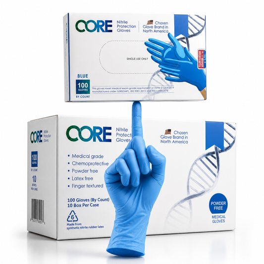 Heavy Duty - 6 Mil - Nitrile Medical Exam Gloves Chemo rated Fentanyl tested- Powder-Free, Latex-Free - 1000 Gloves